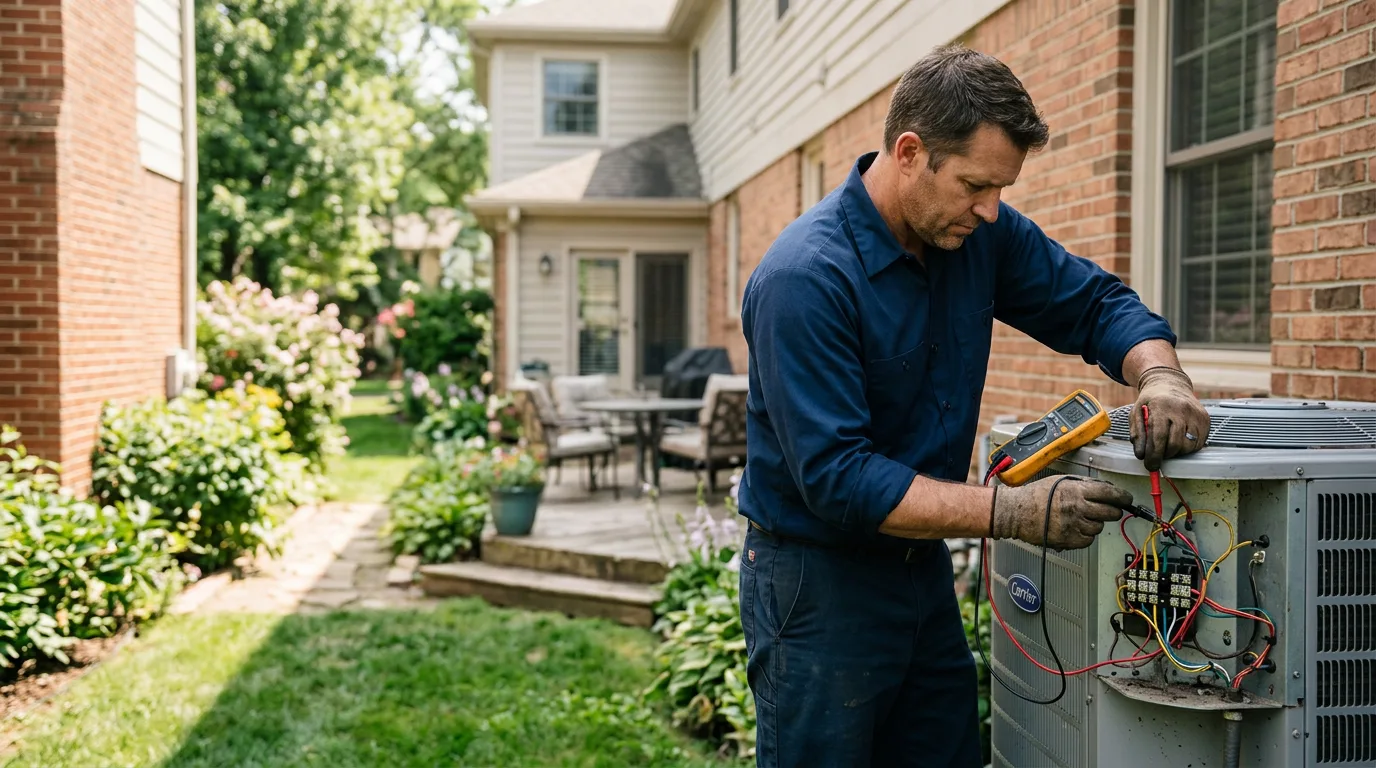 HVAC technician working near Otis, CO